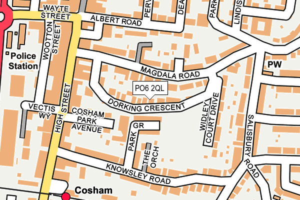 PO6 2QL map - OS OpenMap – Local (Ordnance Survey)