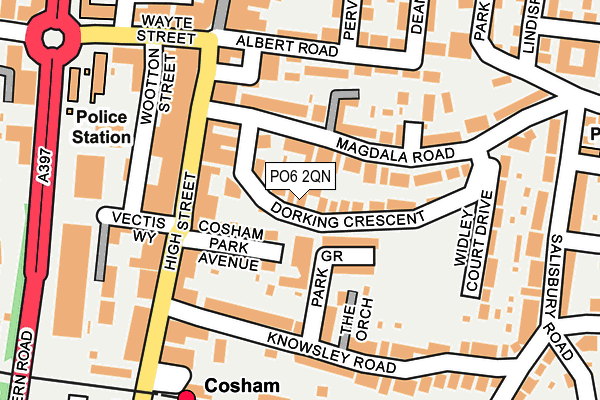 PO6 2QN map - OS OpenMap – Local (Ordnance Survey)