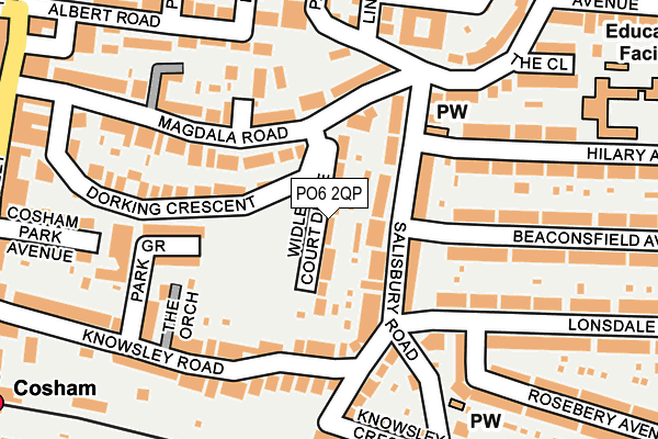 PO6 2QP map - OS OpenMap – Local (Ordnance Survey)