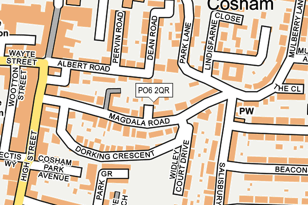 PO6 2QR map - OS OpenMap – Local (Ordnance Survey)