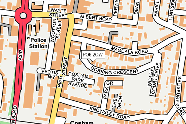 PO6 2QW map - OS OpenMap – Local (Ordnance Survey)