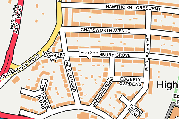 PO6 2RR map - OS OpenMap – Local (Ordnance Survey)