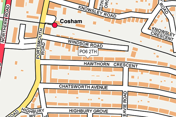 PO6 2TH map - OS OpenMap – Local (Ordnance Survey)