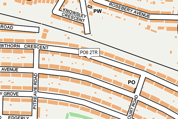PO6 2TR map - OS OpenMap – Local (Ordnance Survey)