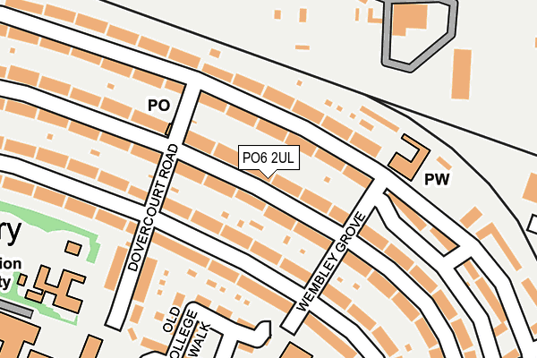 PO6 2UL map - OS OpenMap – Local (Ordnance Survey)