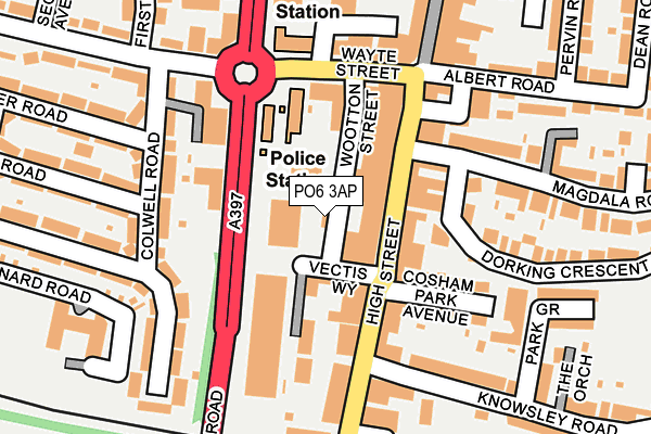 PO6 3AP map - OS OpenMap – Local (Ordnance Survey)