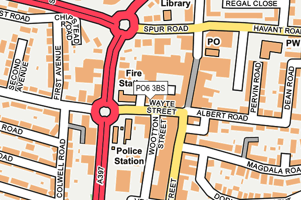 PO6 3BS map - OS OpenMap – Local (Ordnance Survey)
