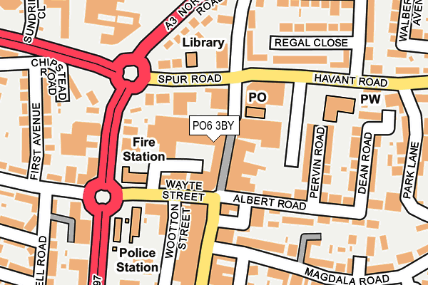 PO6 3BY map - OS OpenMap – Local (Ordnance Survey)