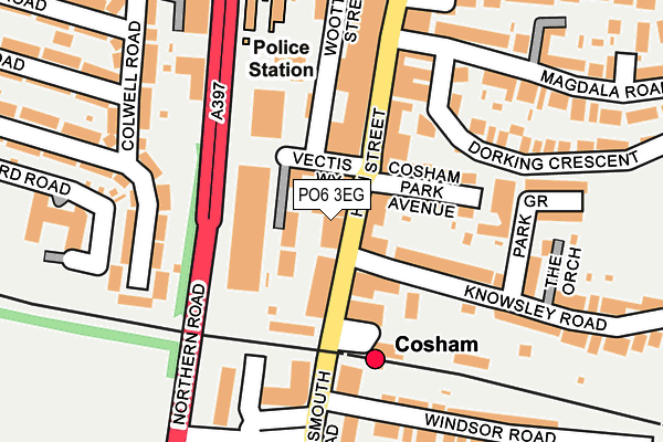 PO6 3EG map - OS OpenMap – Local (Ordnance Survey)