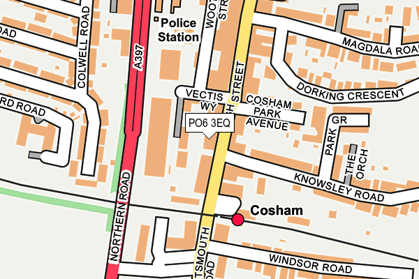 PO6 3EQ map - OS OpenMap – Local (Ordnance Survey)