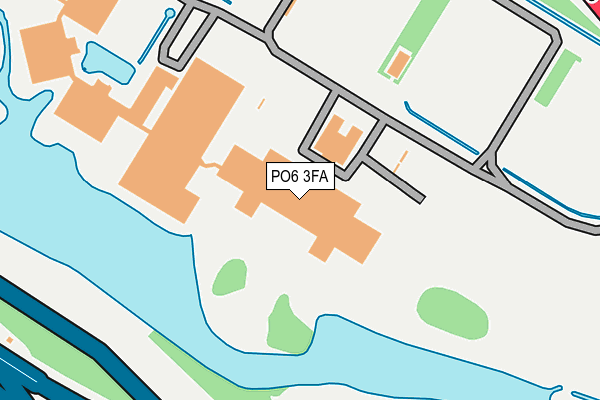 PO6 3FA map - OS OpenMap – Local (Ordnance Survey)