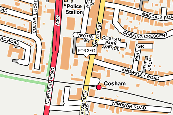 PO6 3FG map - OS OpenMap – Local (Ordnance Survey)