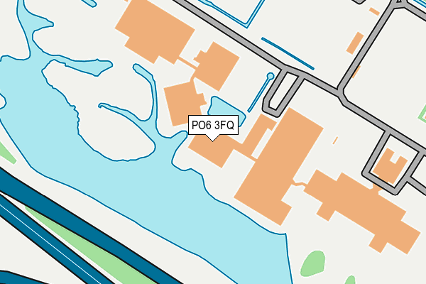 PO6 3FQ map - OS OpenMap – Local (Ordnance Survey)