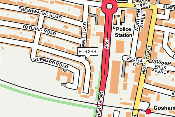 PO6 3HH map - OS OpenMap – Local (Ordnance Survey)