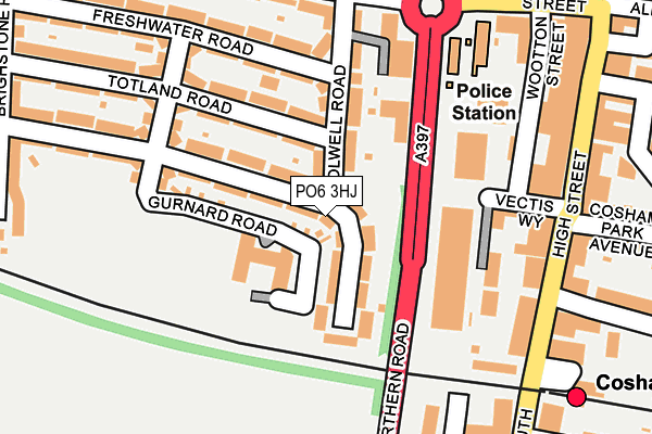 PO6 3HJ map - OS OpenMap – Local (Ordnance Survey)