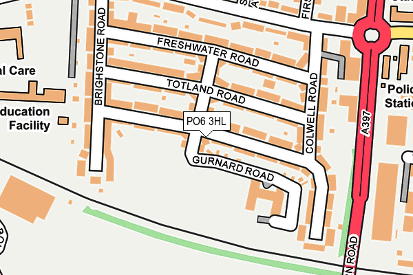 PO6 3HL map - OS OpenMap – Local (Ordnance Survey)