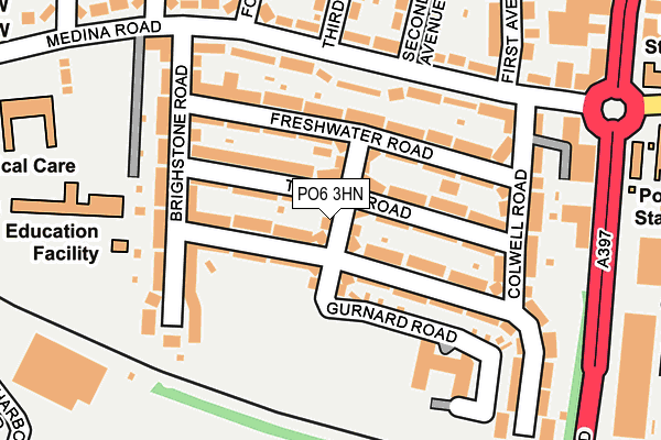 PO6 3HN map - OS OpenMap – Local (Ordnance Survey)