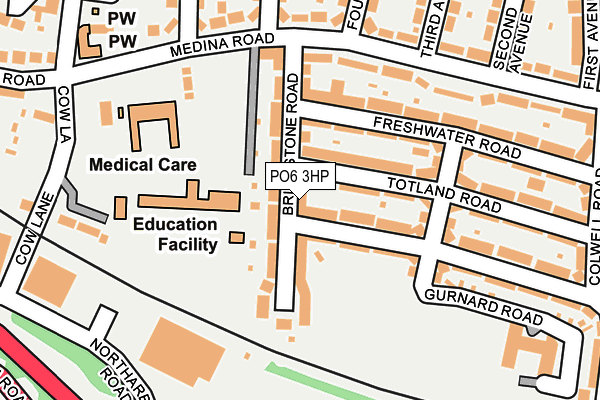 PO6 3HP map - OS OpenMap – Local (Ordnance Survey)