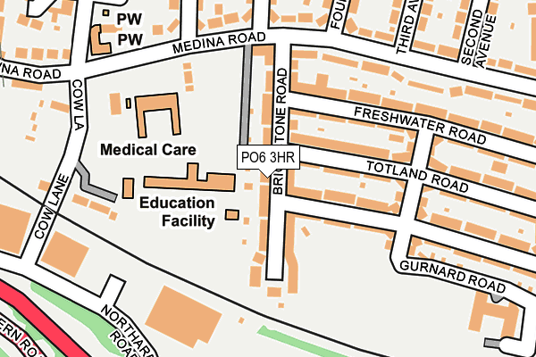 PO6 3HR map - OS OpenMap – Local (Ordnance Survey)