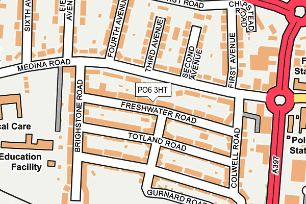 PO6 3HT map - OS OpenMap – Local (Ordnance Survey)