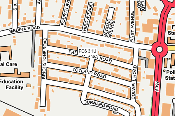 PO6 3HU map - OS OpenMap – Local (Ordnance Survey)