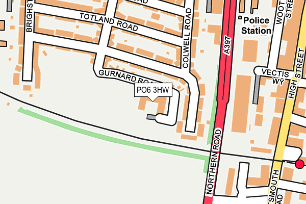 PO6 3HW map - OS OpenMap – Local (Ordnance Survey)