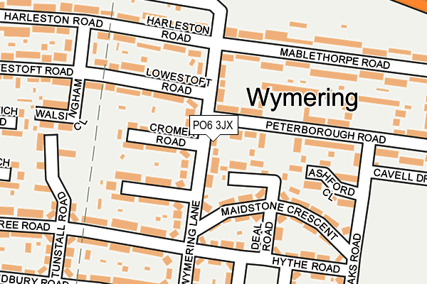 PO6 3JX map - OS OpenMap – Local (Ordnance Survey)