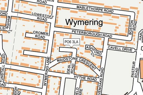 PO6 3LA map - OS OpenMap – Local (Ordnance Survey)