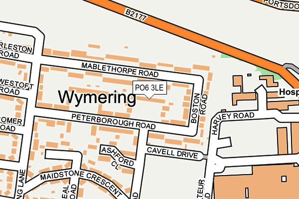 PO6 3LE map - OS OpenMap – Local (Ordnance Survey)