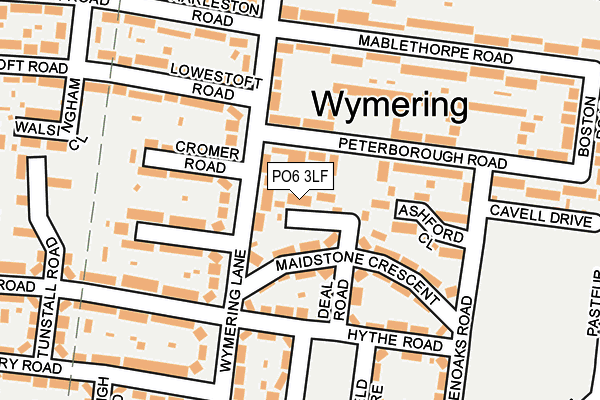 PO6 3LF map - OS OpenMap – Local (Ordnance Survey)