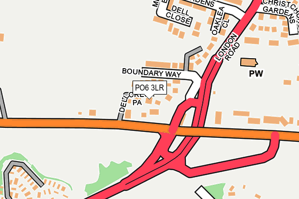 PO6 3LR map - OS OpenMap – Local (Ordnance Survey)