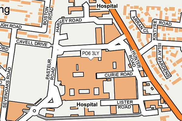 PO6 3LY map - OS OpenMap – Local (Ordnance Survey)