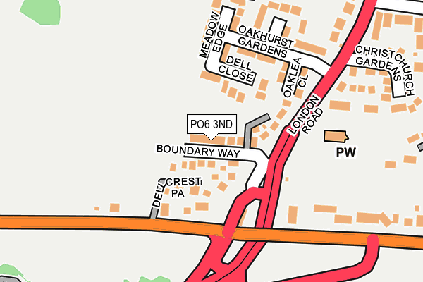 PO6 3ND map - OS OpenMap – Local (Ordnance Survey)
