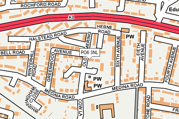 PO6 3NL map - OS OpenMap – Local (Ordnance Survey)