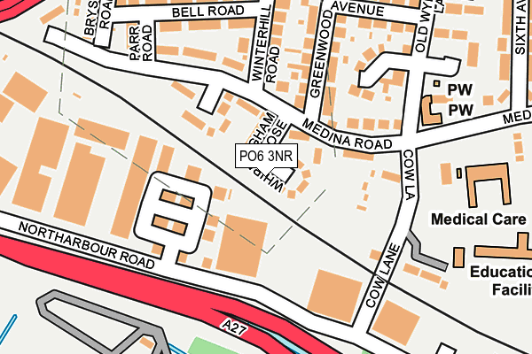 PO6 3NR map - OS OpenMap – Local (Ordnance Survey)