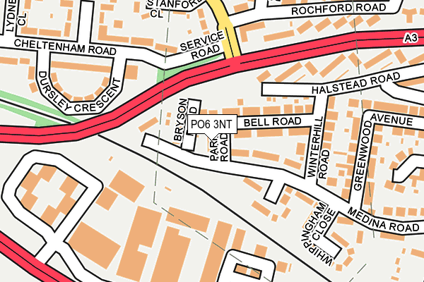 PO6 3NT map - OS OpenMap – Local (Ordnance Survey)