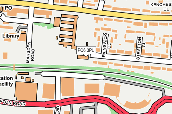 PO6 3PL map - OS OpenMap – Local (Ordnance Survey)