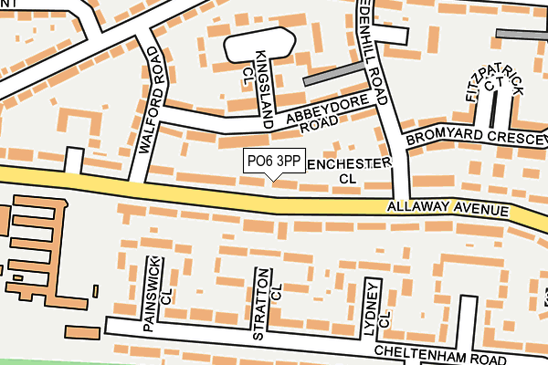 PO6 3PP map - OS OpenMap – Local (Ordnance Survey)