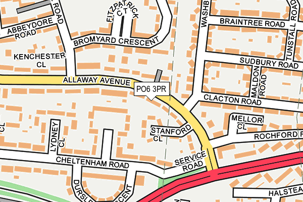 PO6 3PR map - OS OpenMap – Local (Ordnance Survey)