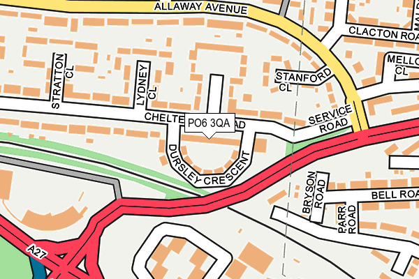 PO6 3QA map - OS OpenMap – Local (Ordnance Survey)