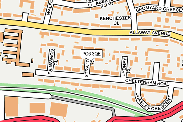 PO6 3QE map - OS OpenMap – Local (Ordnance Survey)