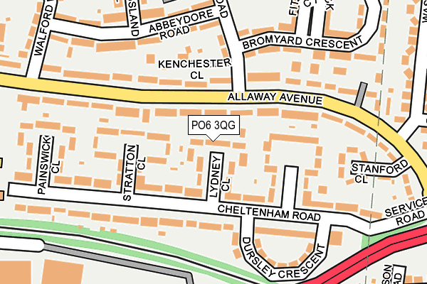 PO6 3QG map - OS OpenMap – Local (Ordnance Survey)