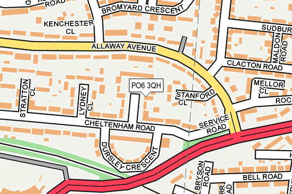 PO6 3QH map - OS OpenMap – Local (Ordnance Survey)