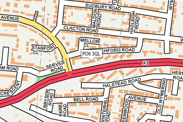 PO6 3QL map - OS OpenMap – Local (Ordnance Survey)