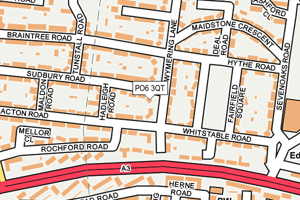 PO6 3QT map - OS OpenMap – Local (Ordnance Survey)