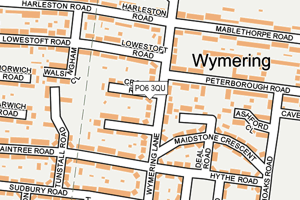 PO6 3QU map - OS OpenMap – Local (Ordnance Survey)