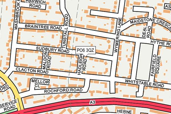 PO6 3QZ map - OS OpenMap – Local (Ordnance Survey)