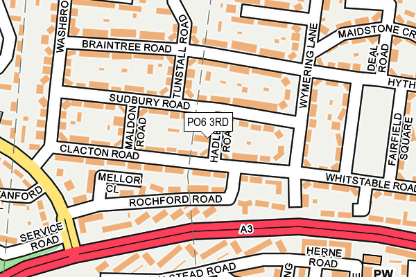 PO6 3RD map - OS OpenMap – Local (Ordnance Survey)