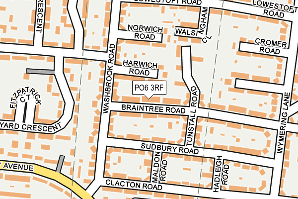 PO6 3RF map - OS OpenMap – Local (Ordnance Survey)