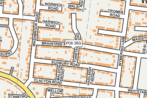 PO6 3RG map - OS OpenMap – Local (Ordnance Survey)